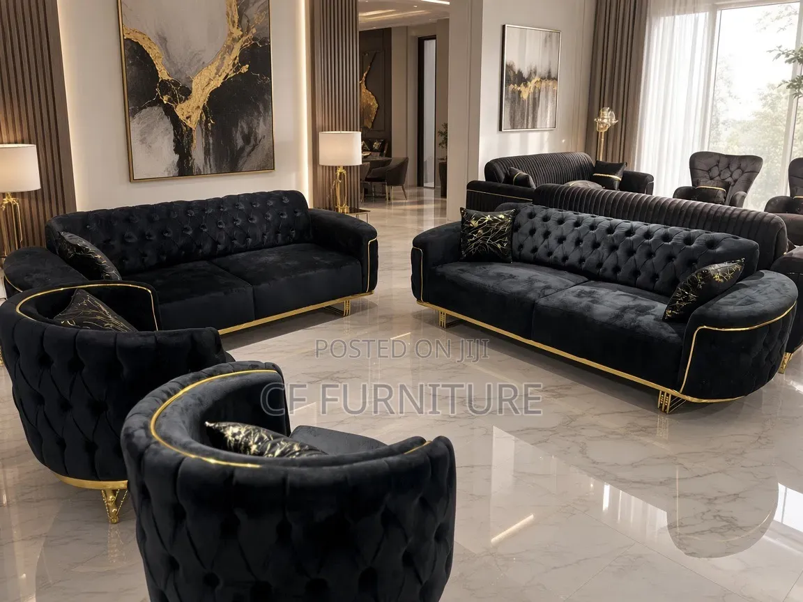 Luxury Velvet Sofa Set