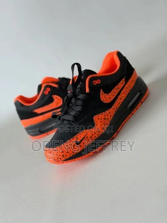 Original Nike Airmax 1 Orange Safari/ Black