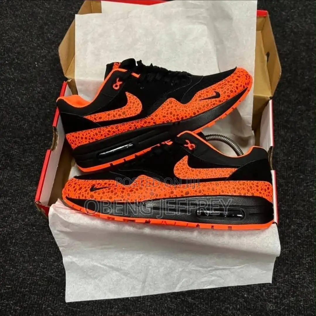 Original Nike Airmax 1 Orange Safari/ Black