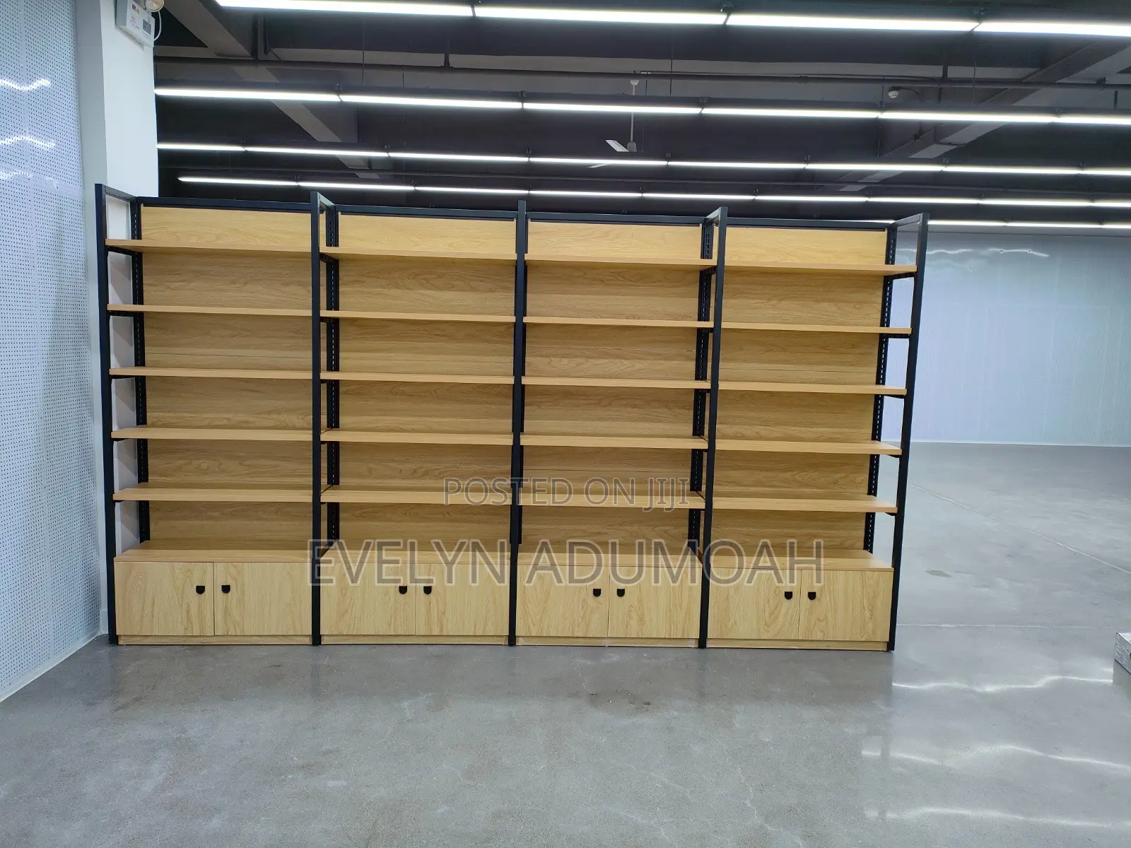 Display/Storage Shelving Units (Wooden Shelves With Steel Frame)