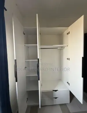 Modern 2in1 White Wardrobe