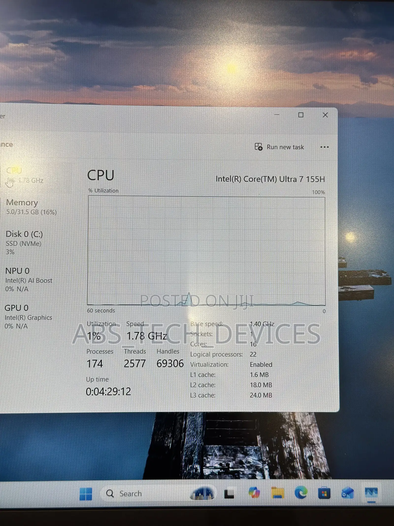 Laptop Lenovo ThinkPad E16 Gen 3 32GB Intel Core Ultra 7 SSD 1T