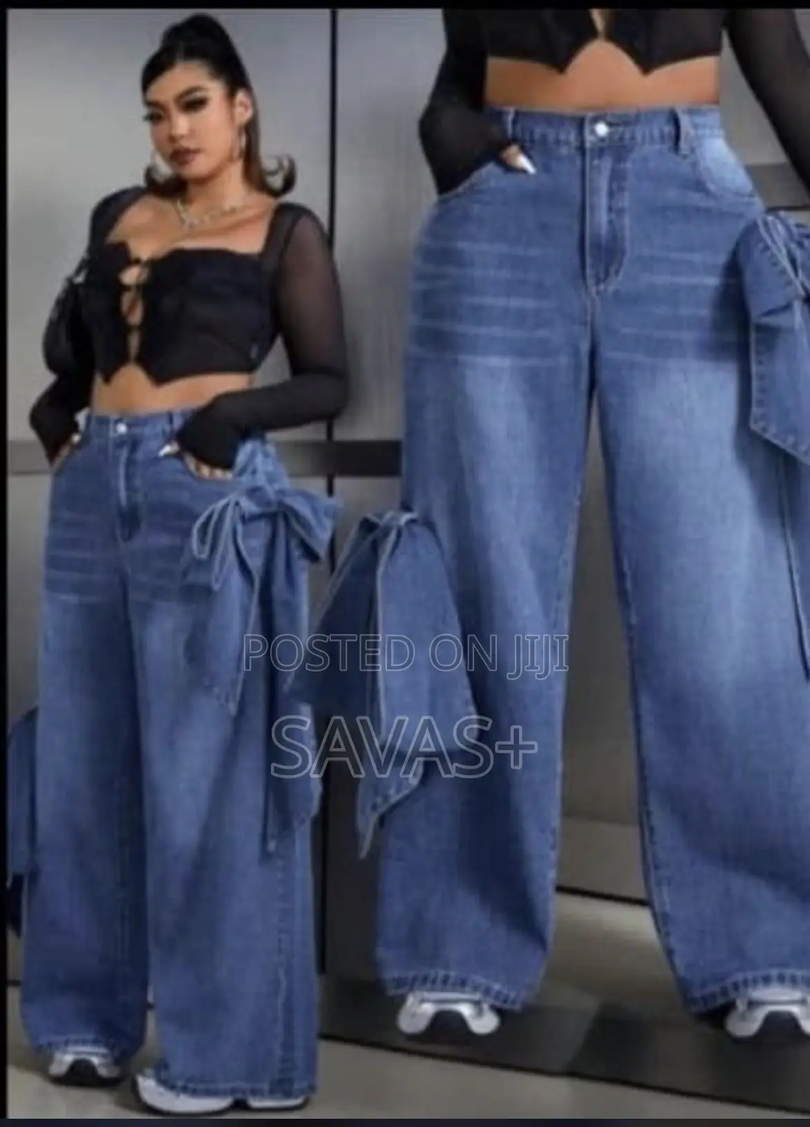 Cargo Stylish Wide Leg Jeans