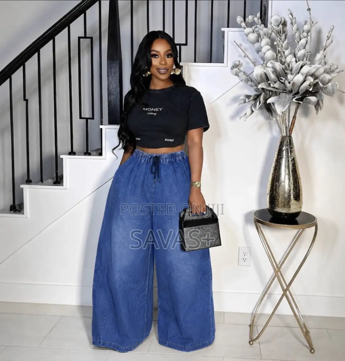 Cargo Stylish Wide Leg Jeans
