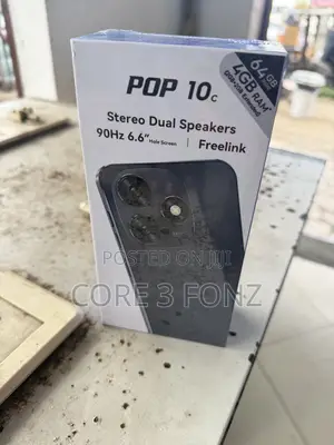 New Tecno Pop 10C 64 GB Black