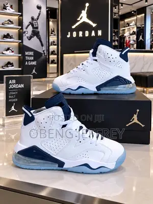 Original Air Jordan 6 Retro Midnight Navy/White