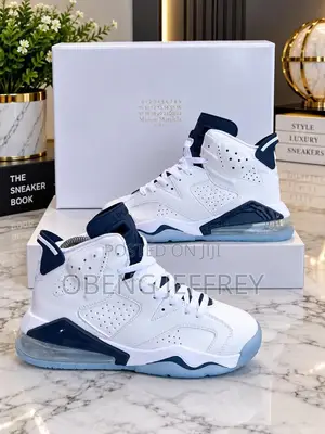 Original Air Jordan 6 Retro Midnight Navy/White