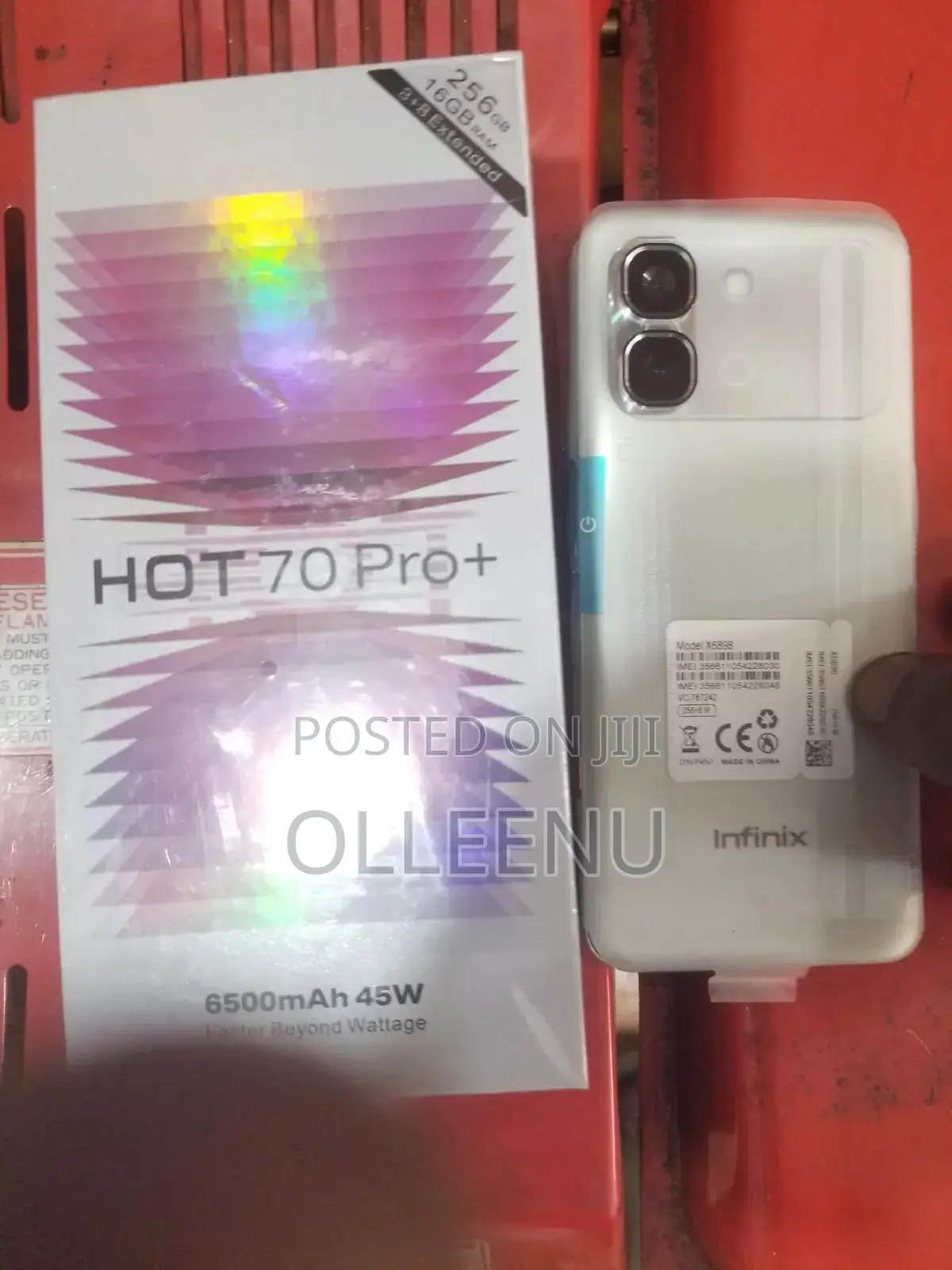 New Infinix Hot 70 Pro 5G+ 256 GB Silver