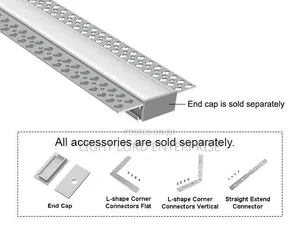 Compatible Surface/Conduit Aluminum Profiles Channel 10feet