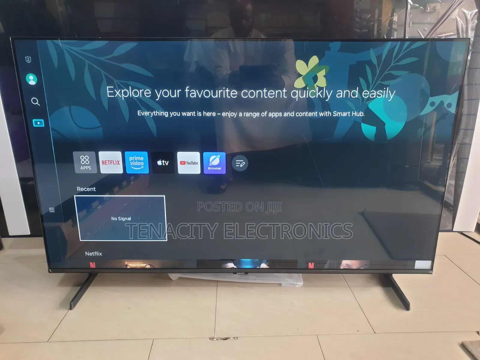 2024/24 Samsung 50"crystal Uhd HDR Smart Satellite TV