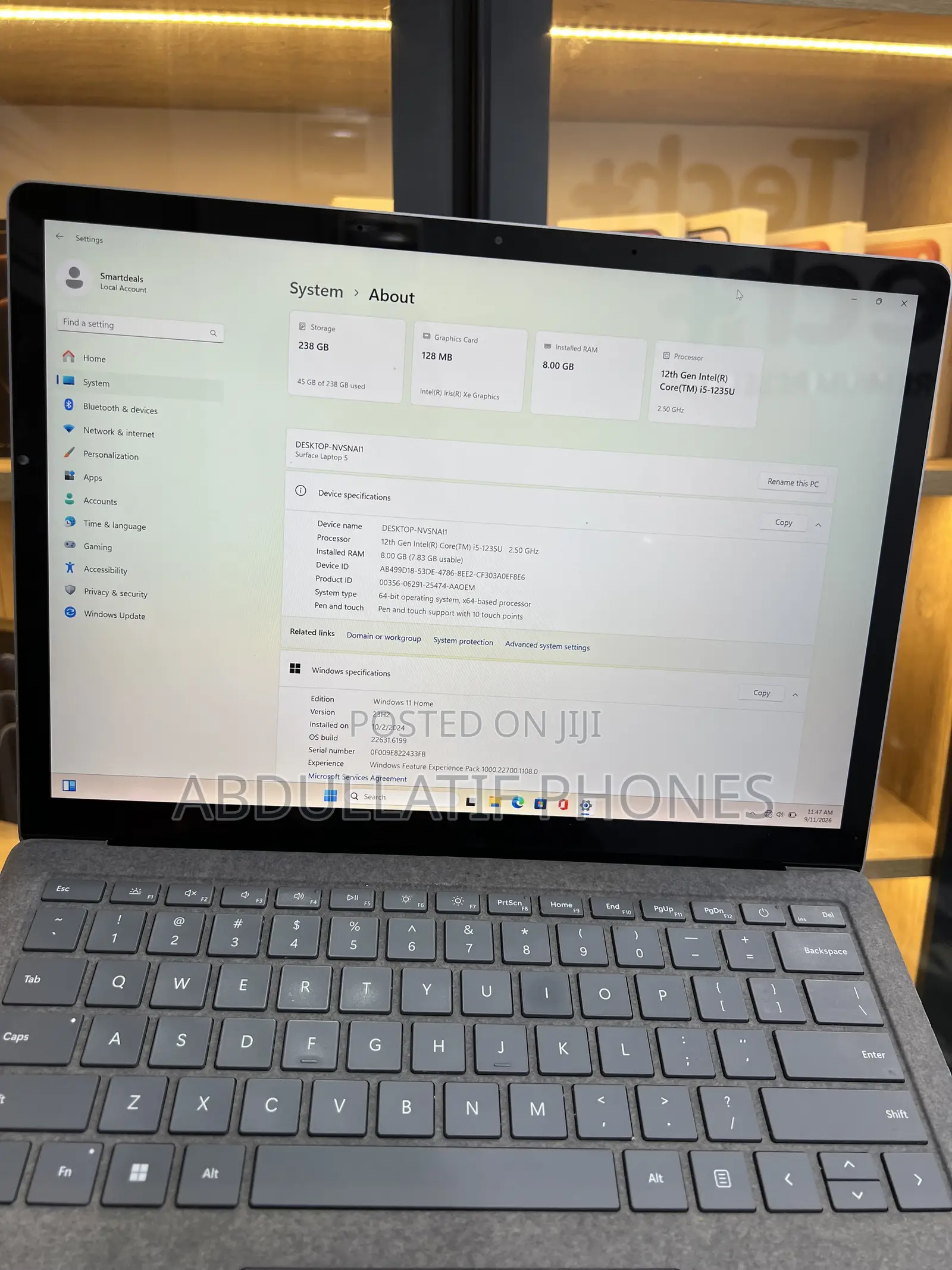 Laptop Microsoft Surface Laptop 5 8GB Intel Core i5 SSD 256GB
