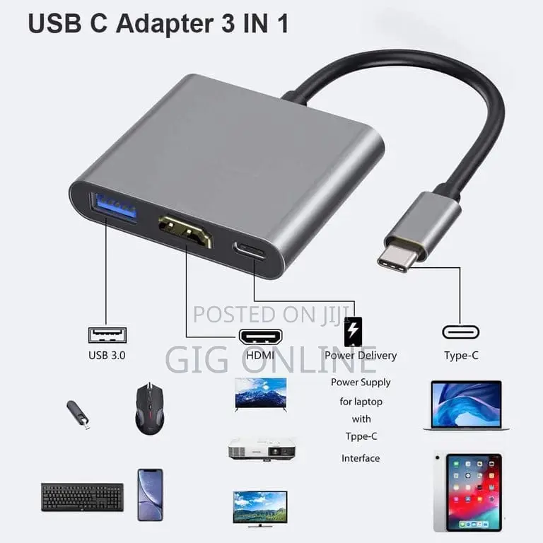 3-in-1 HDMI Adapter for Laptop