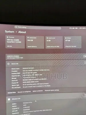 New Desktop Computer Asus Zen AiO ZN270IE 64GB Intel Core i7 SSD 512GB
