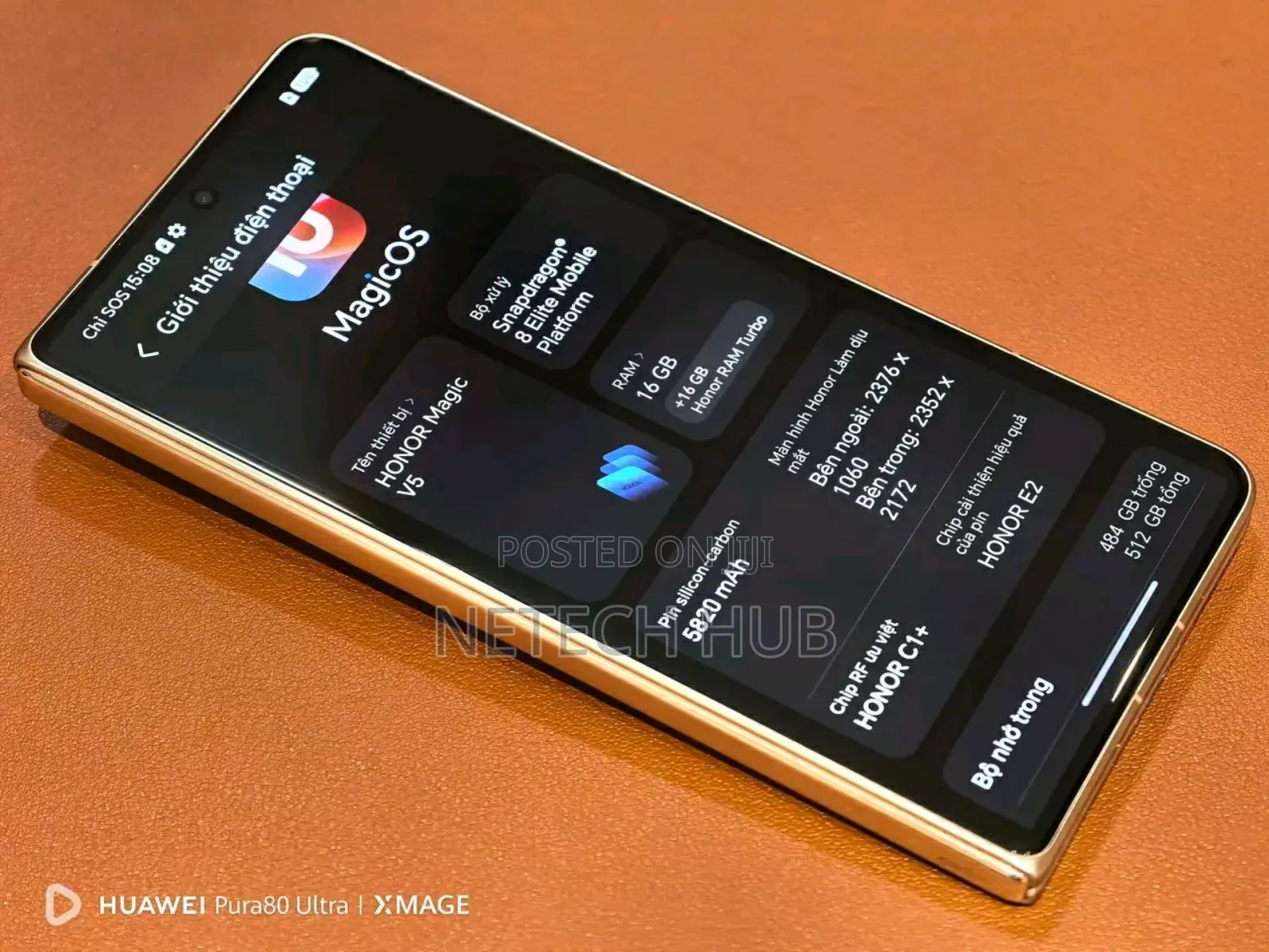 New Honor Magic V5 512 GB Gray