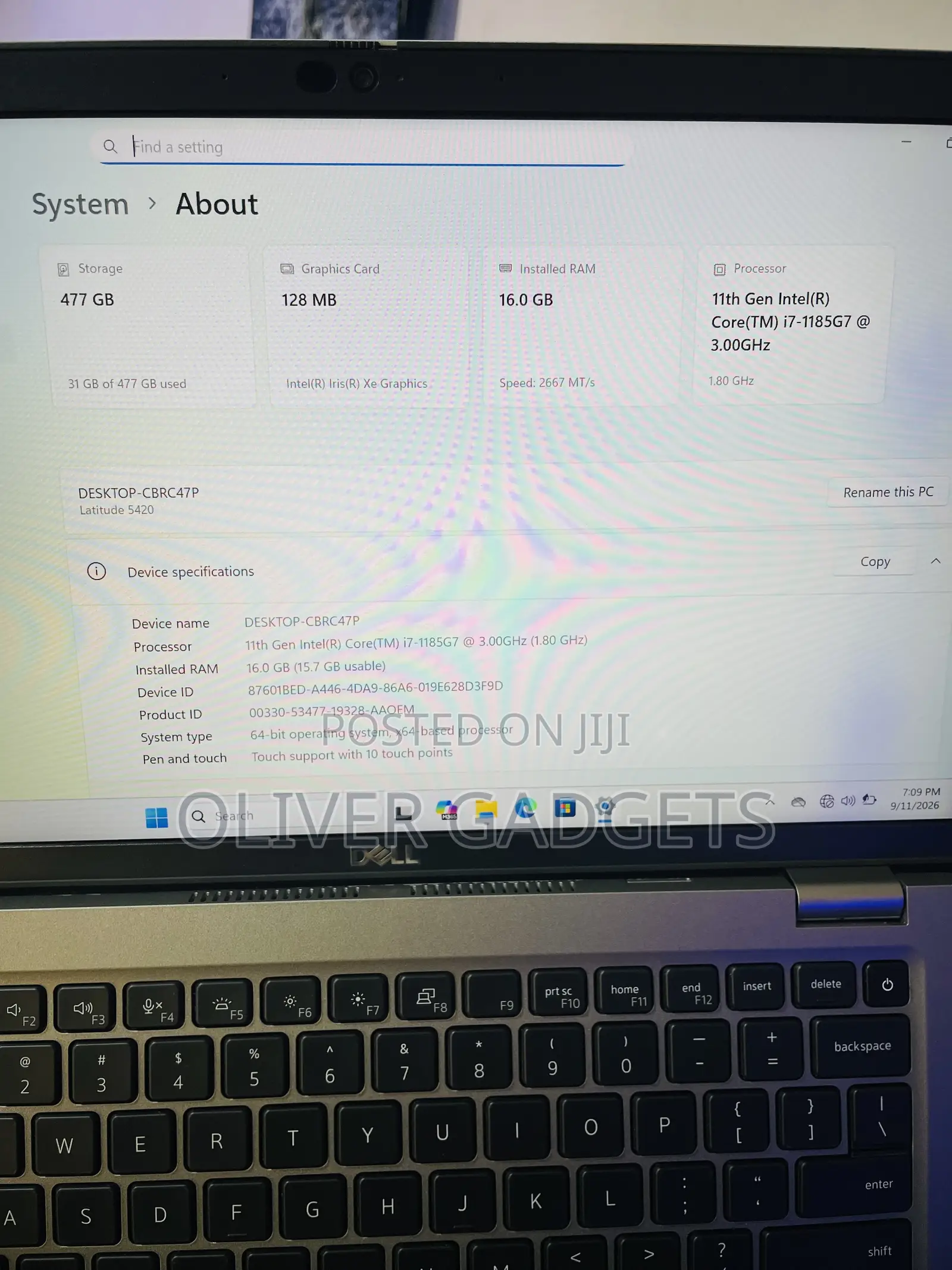 Laptop Dell Latitude 5420 16GB Intel Core i7 SSD 512GB