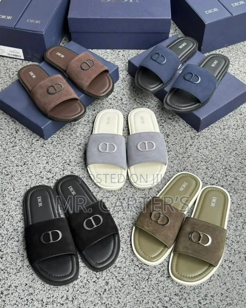 Dior CD Suede Slippers - All Colors Available With Box