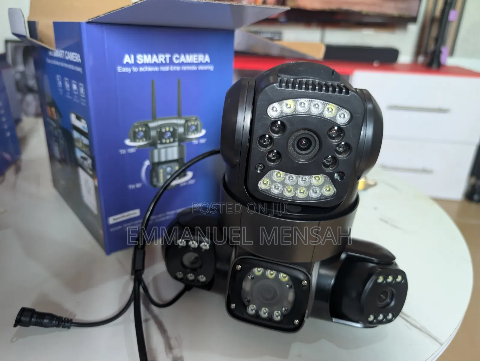 4G 3 Lens Smart AI CCTV Camera