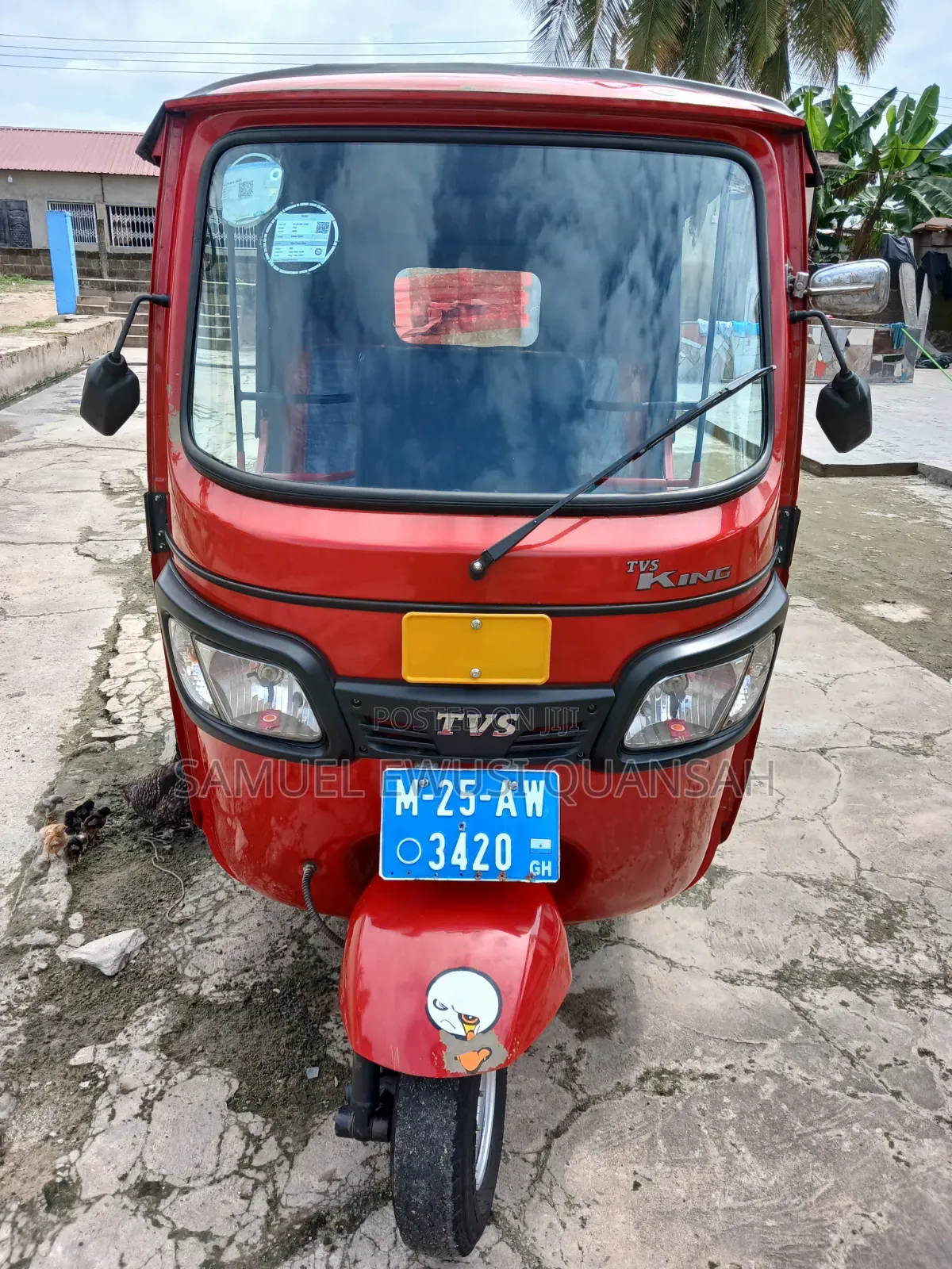 TVS King Deluxe Plus iTouch Start 2025 Red