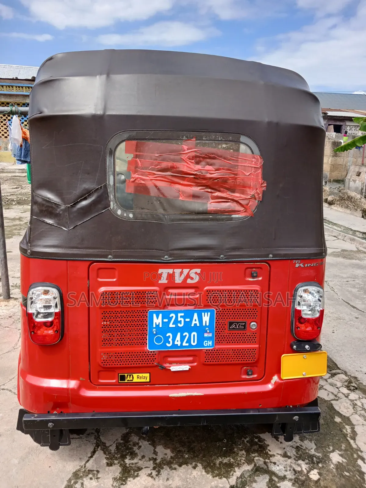 TVS King Deluxe Plus iTouch Start 2025 Red