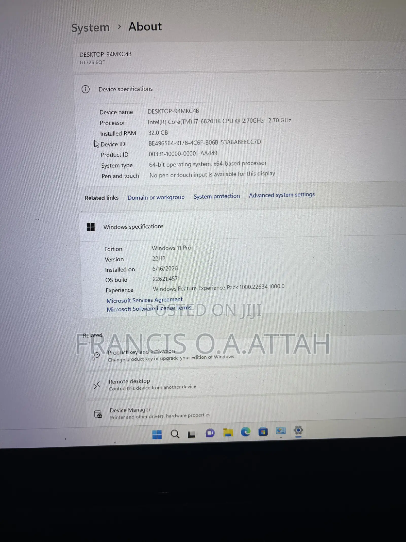 Laptop MSI GT70 Dragon Edition 2 32GB Intel Core i7 SSD 1.5T