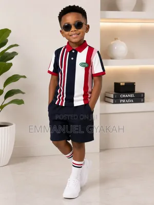 Boys Stripe Lacoste