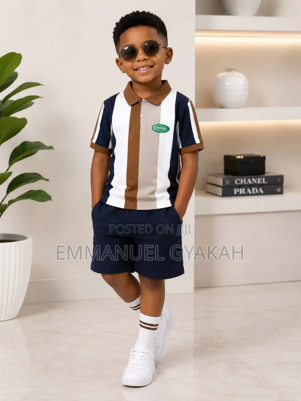 Boys Stripe Lacoste