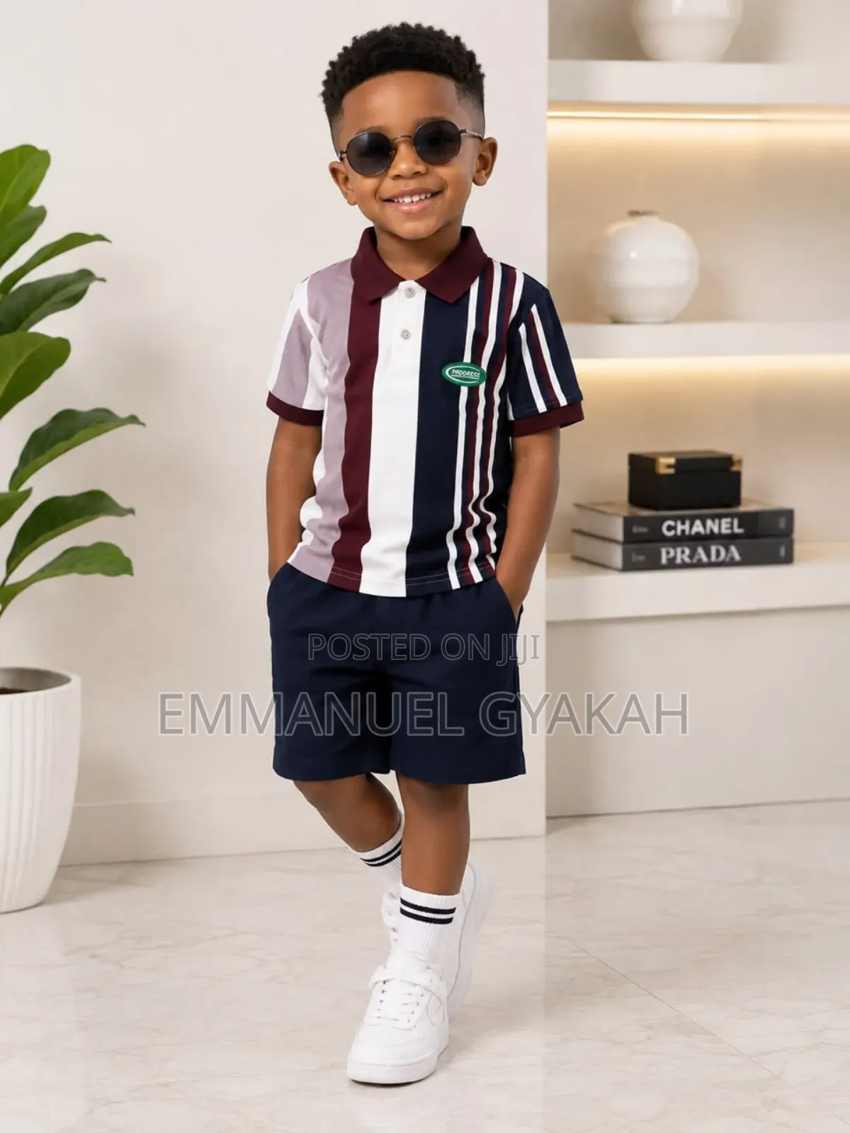 Boys Stripe Lacoste