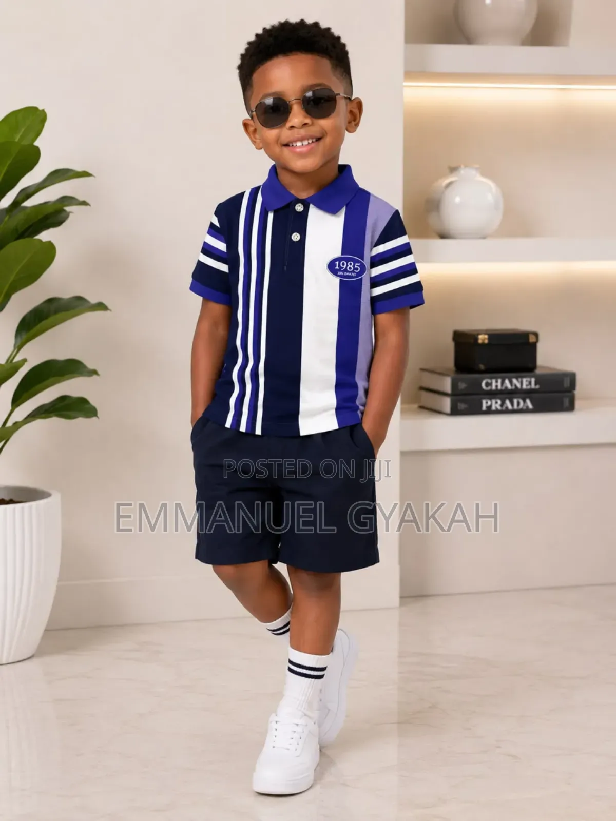 Boys Stripe Lacoste
