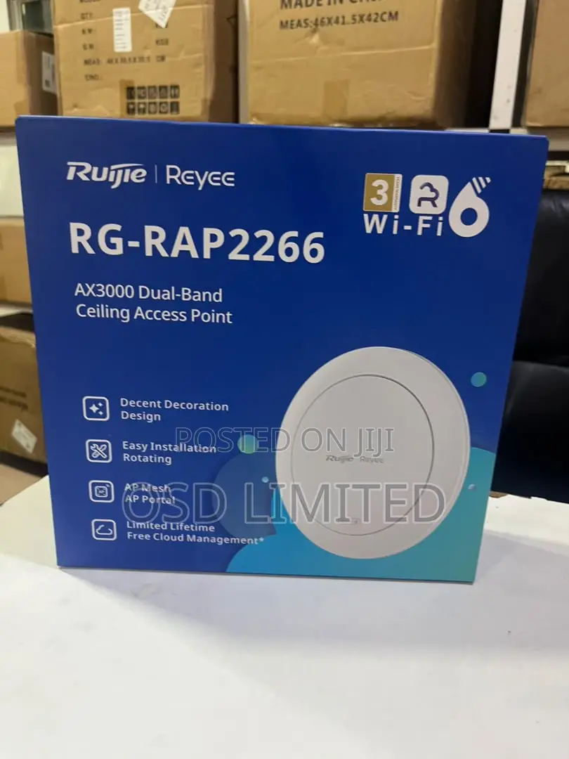 Blazing Fast Wi-Fi 6, Seamless Style With Ruijie RAP2266