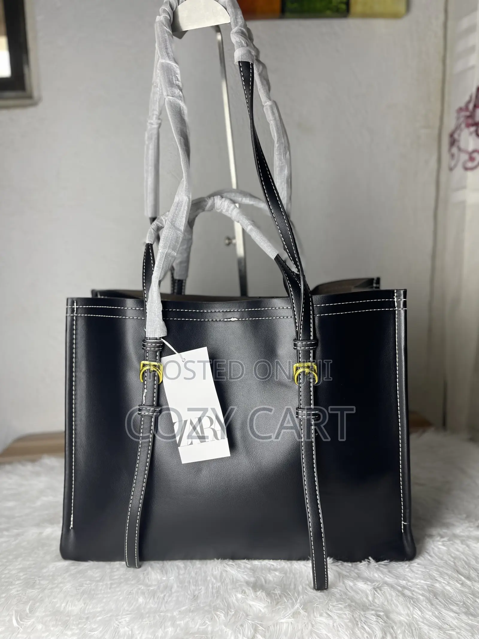 Traveling Leather Totebag