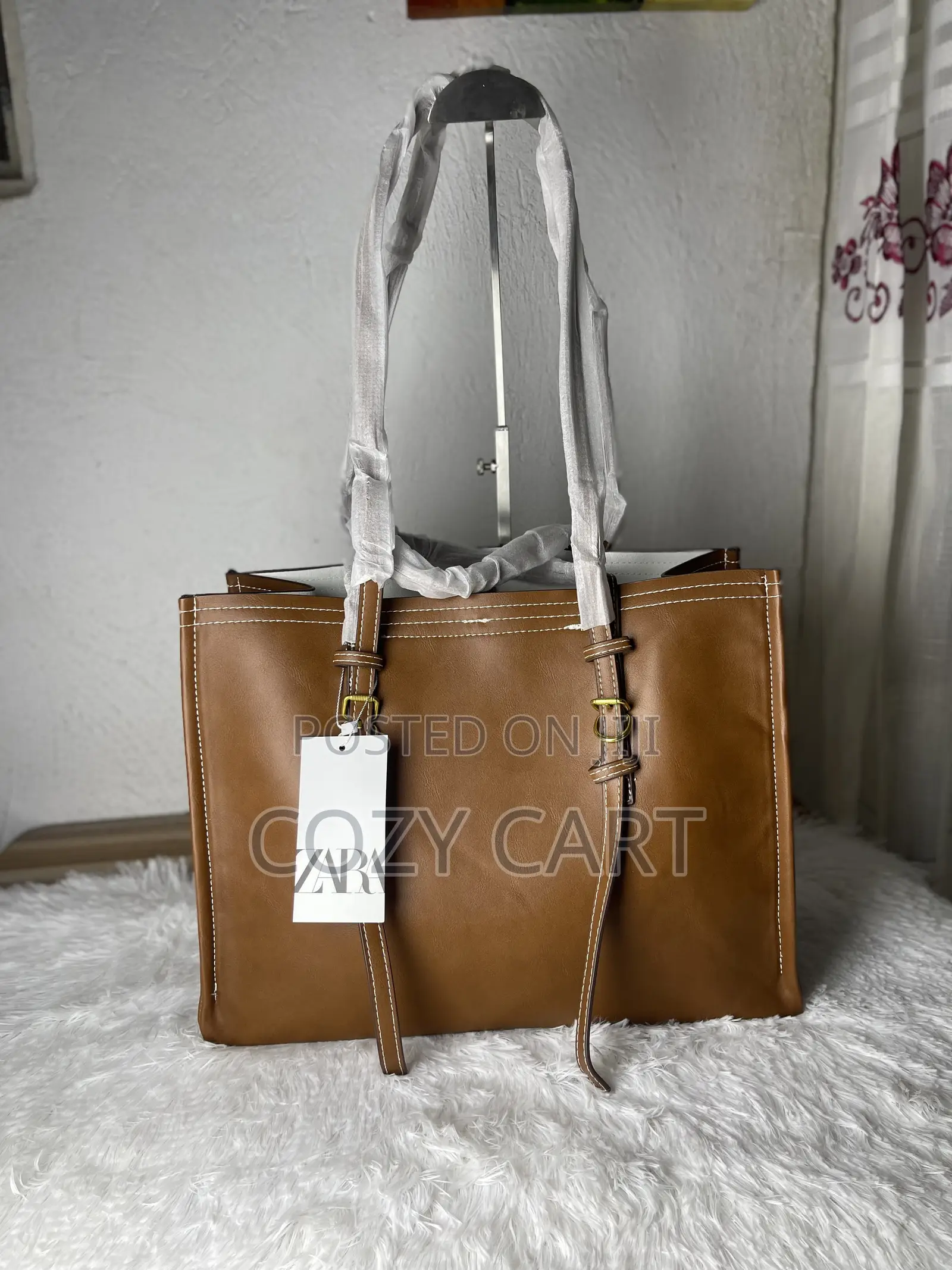 Traveling Leather Totebag