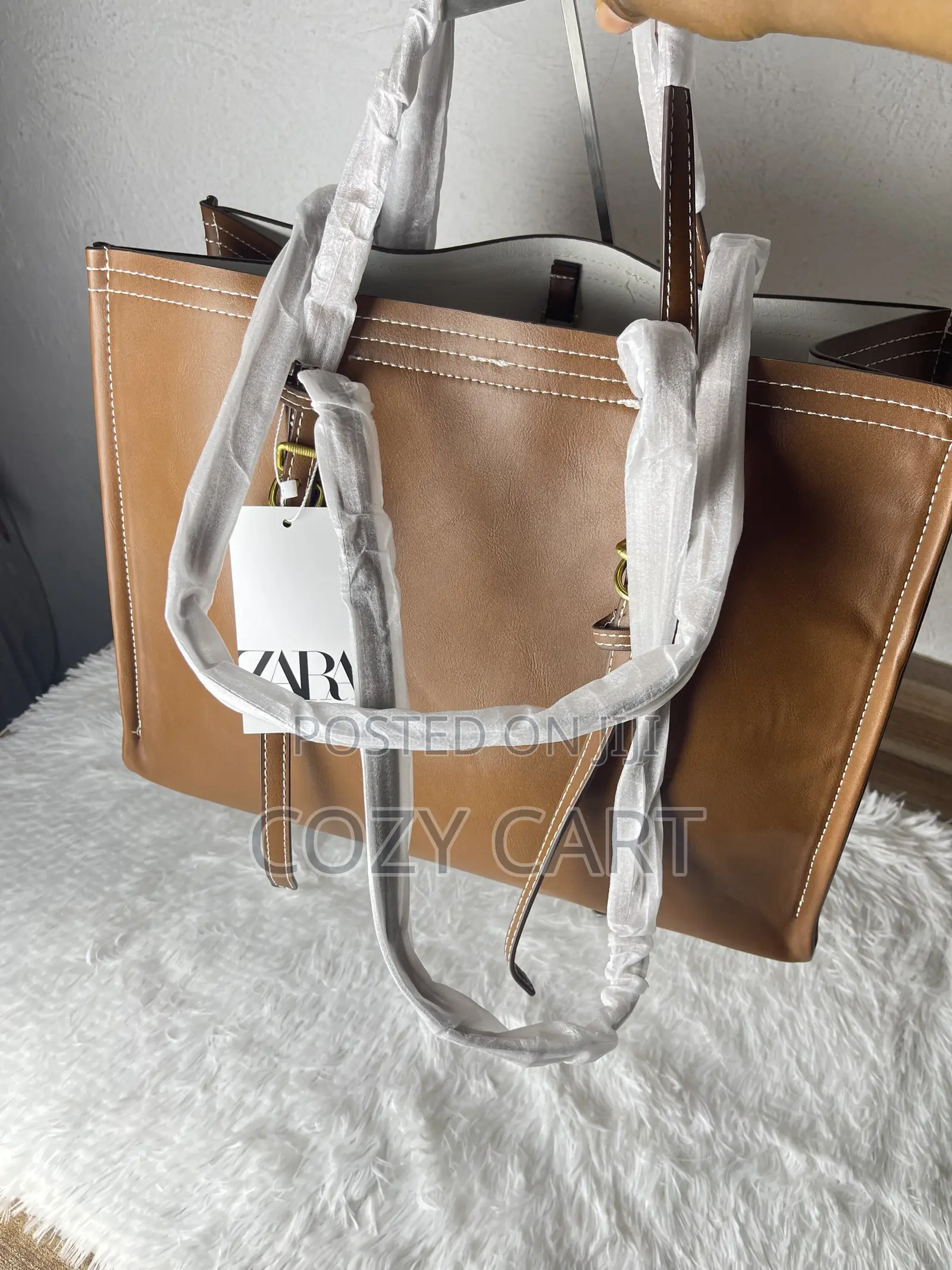 Traveling Leather Totebag