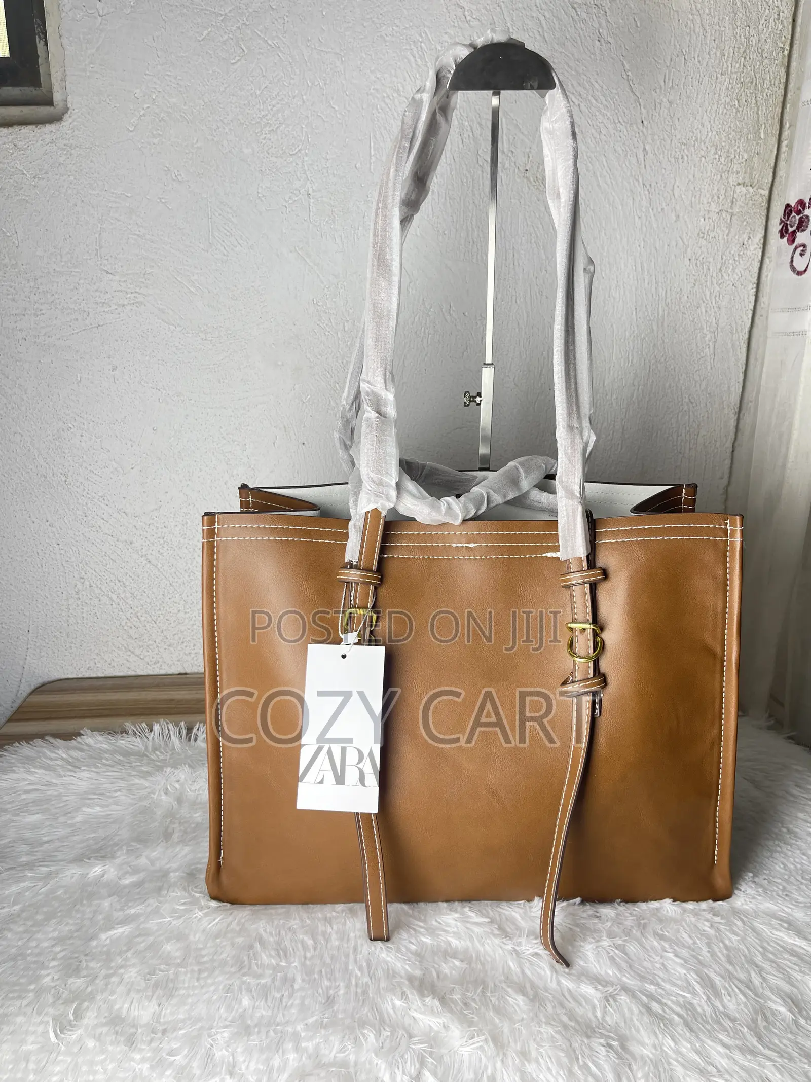Traveling Leather Totebag