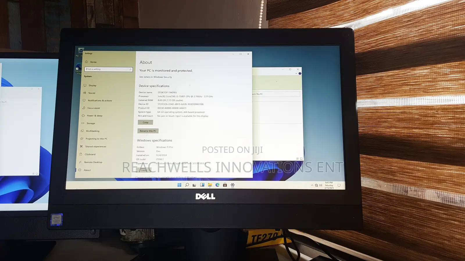 Desktop Computer Dell OptiPlex 3050 8GB Intel Core i5 HDD 500GB