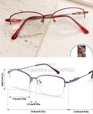 Ladies Semi Rimless Reading Glasses(+1.0)