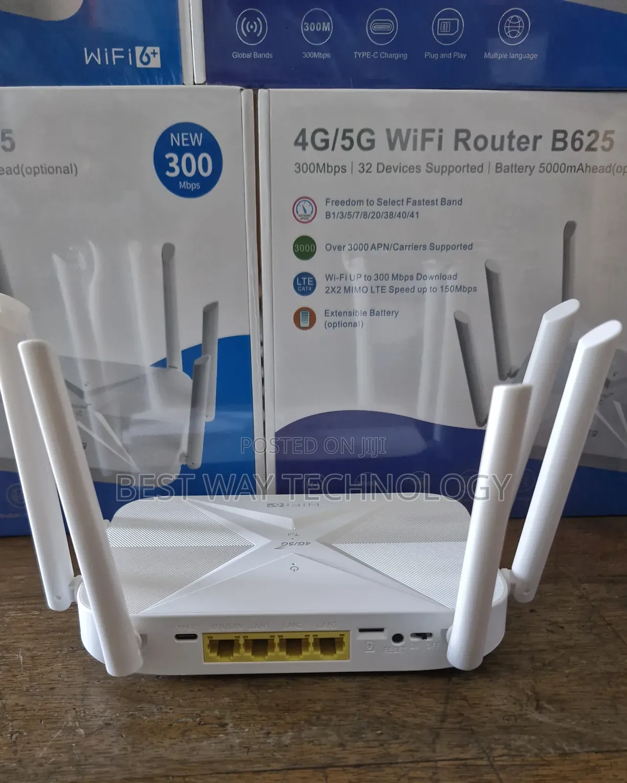 4/5g Sim Router 4port With Battery Univsal