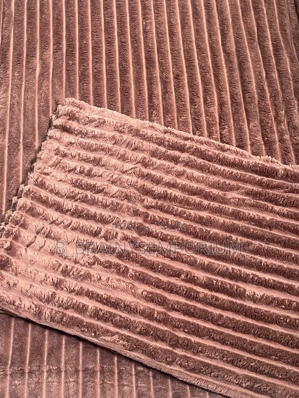 Coffee Brown Flannel Blanket + 2 Pillow Cases