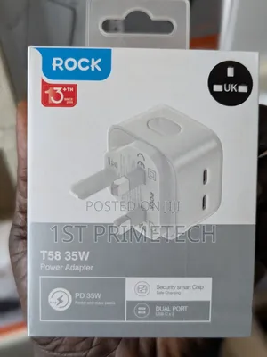 Rock 'T58' Dual Type C Charging Adapter