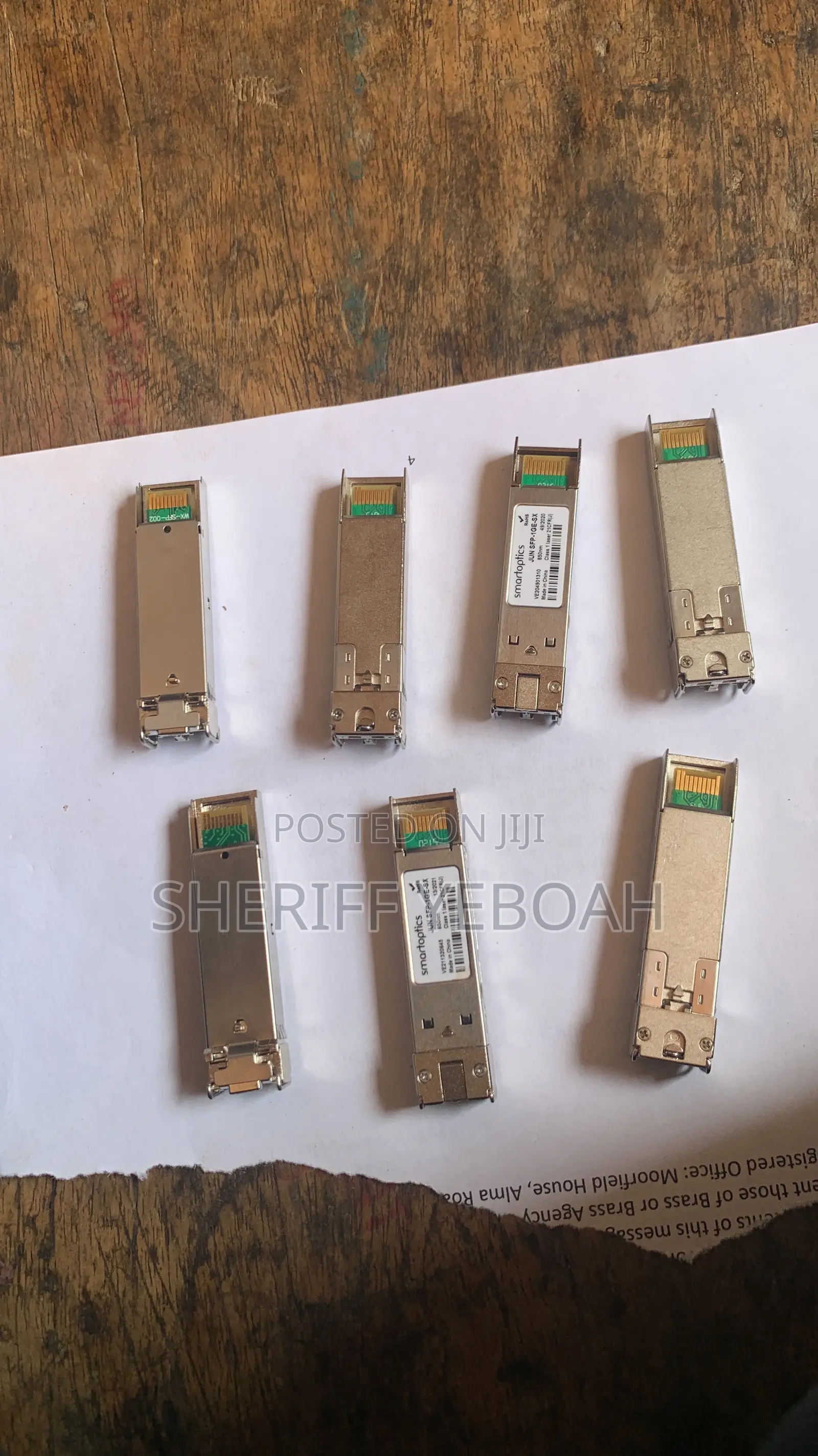 7pcs Juniper EX-SFP-1GE-SX 1000base-Sx 1G SFP Fiber Module - 550m MMF