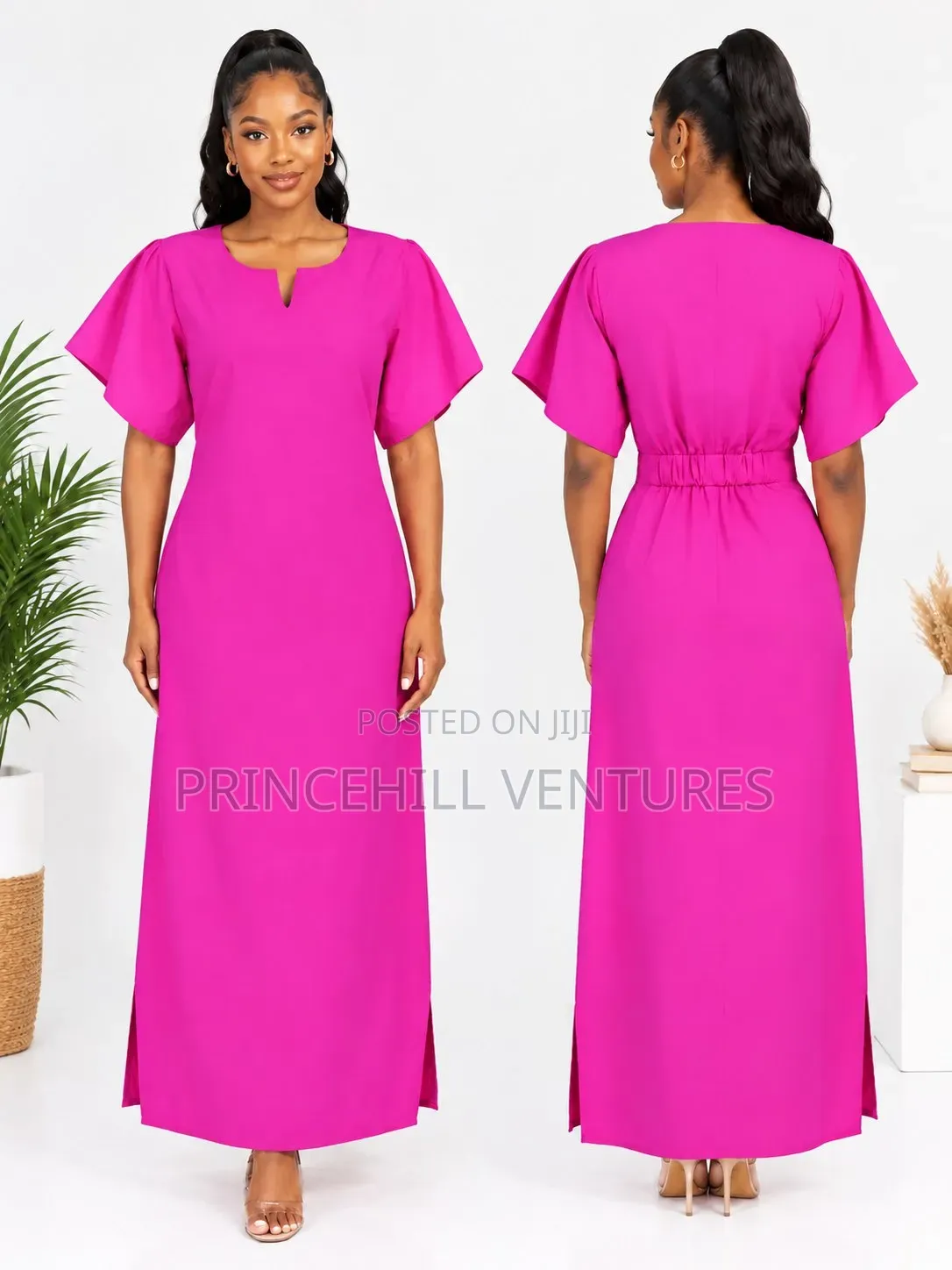 Ladies Plain Gown / Dress