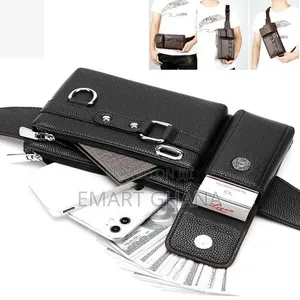 4in1 Men's Chest Bag Waist Bag Small Portable Bag With 1 Card Bag 