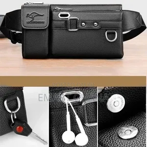 4in1 Men's Chest Bag Waist Bag Small Portable Bag With 1 Card Bag 