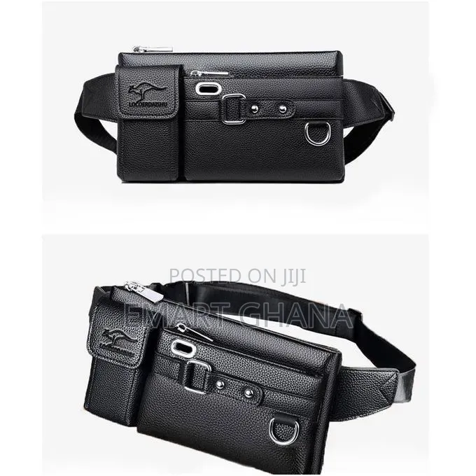 4in1 Men's Chest Bag Waist Bag Small Portable Bag With 1 Card Bag 