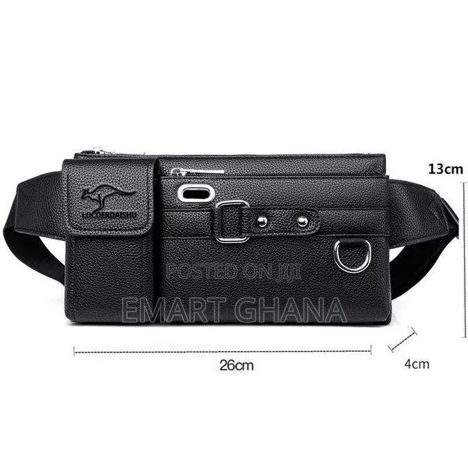 4in1 Men's Chest Bag Waist Bag Small Portable Bag With 1 Card Bag 
