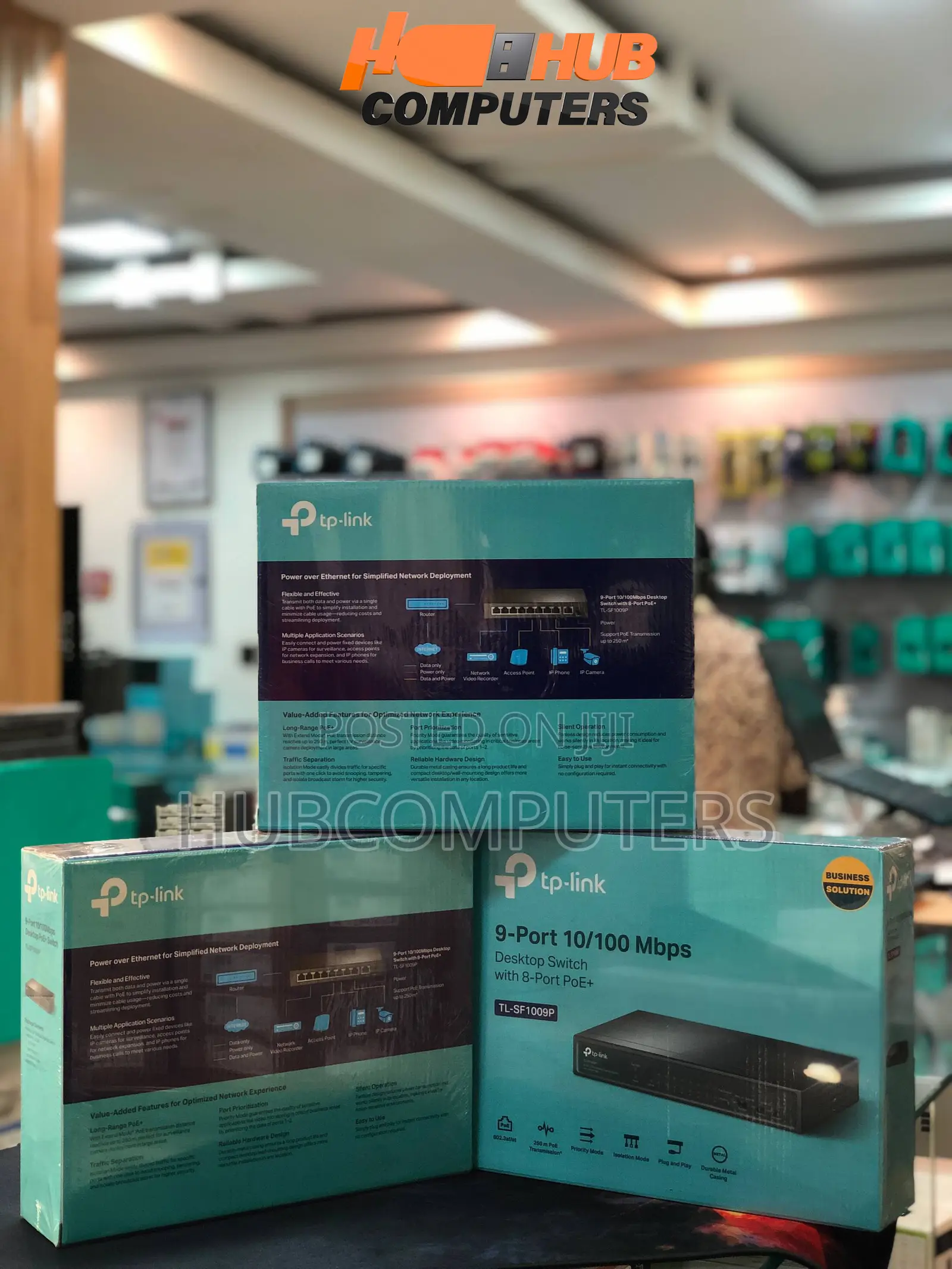 Tp Link Port Desktop Poe + Switch (Tl-Sf1009p) 9-Port9