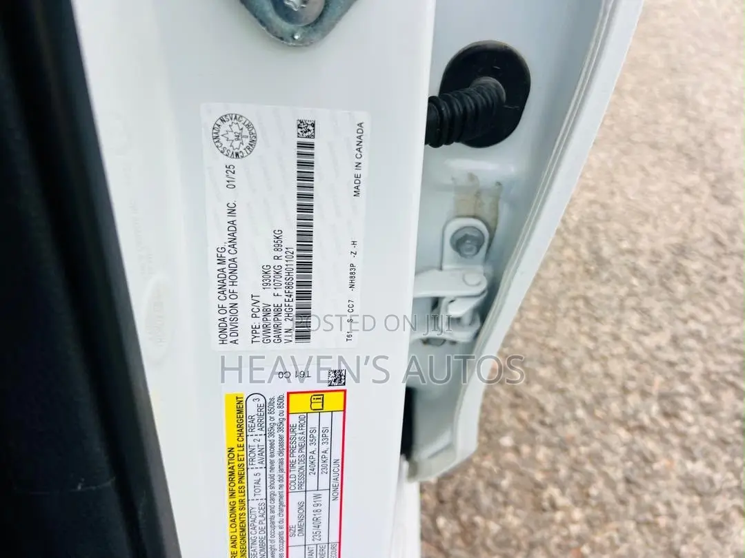 Honda Civic Touring CVT 2024 White