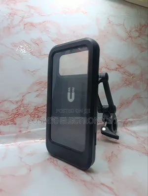 Waterproof Bike Phone Holder – 360° Rotating Large Phone Mount