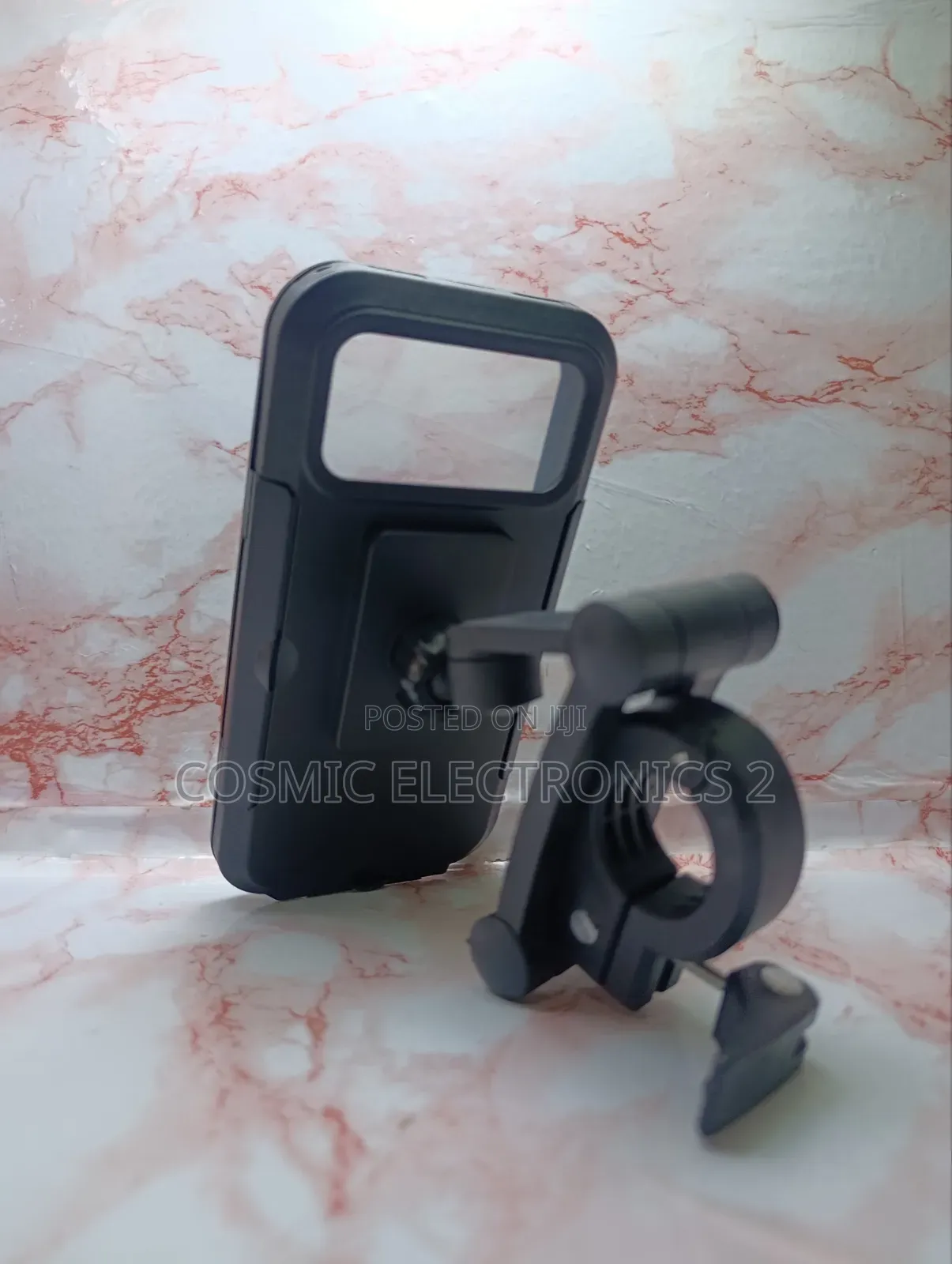 Waterproof Bike Phone Holder – 360° Rotating Large Phone Mount