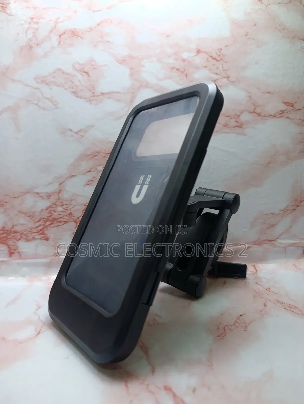 Waterproof Bike Phone Holder – 360° Rotating Large Phone Mount
