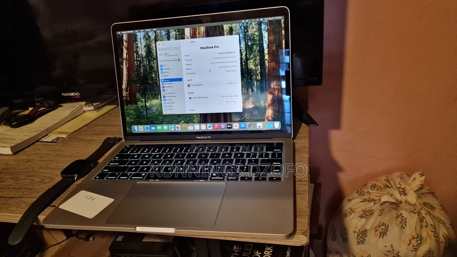 Laptop Apple MacBook Pro 2019 8GB Intel Core i5 HDD 500GB